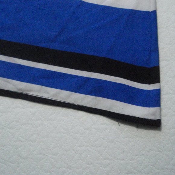 Kardashian Kollection| Blue Striped Popover Blouse - Picture 2 of 6